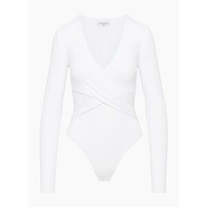 Aritzia Contour Wrap Bodysuit White Small EUC